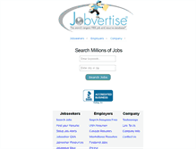 Tablet Screenshot of jobvertise.com