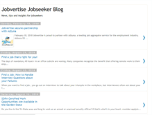 Tablet Screenshot of jobseeker-blog.jobvertise.com